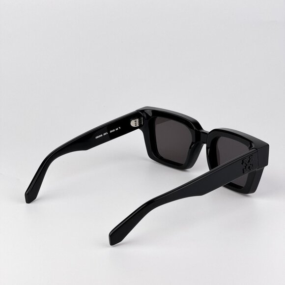Off-White VIRGIL Sunglasses – Black Square Frame Grey Lense | Model OERI008 1307 - Picture 4 of 11